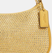 Coach Teri Shoulder/Crossbody Bag with Crystal In Gold