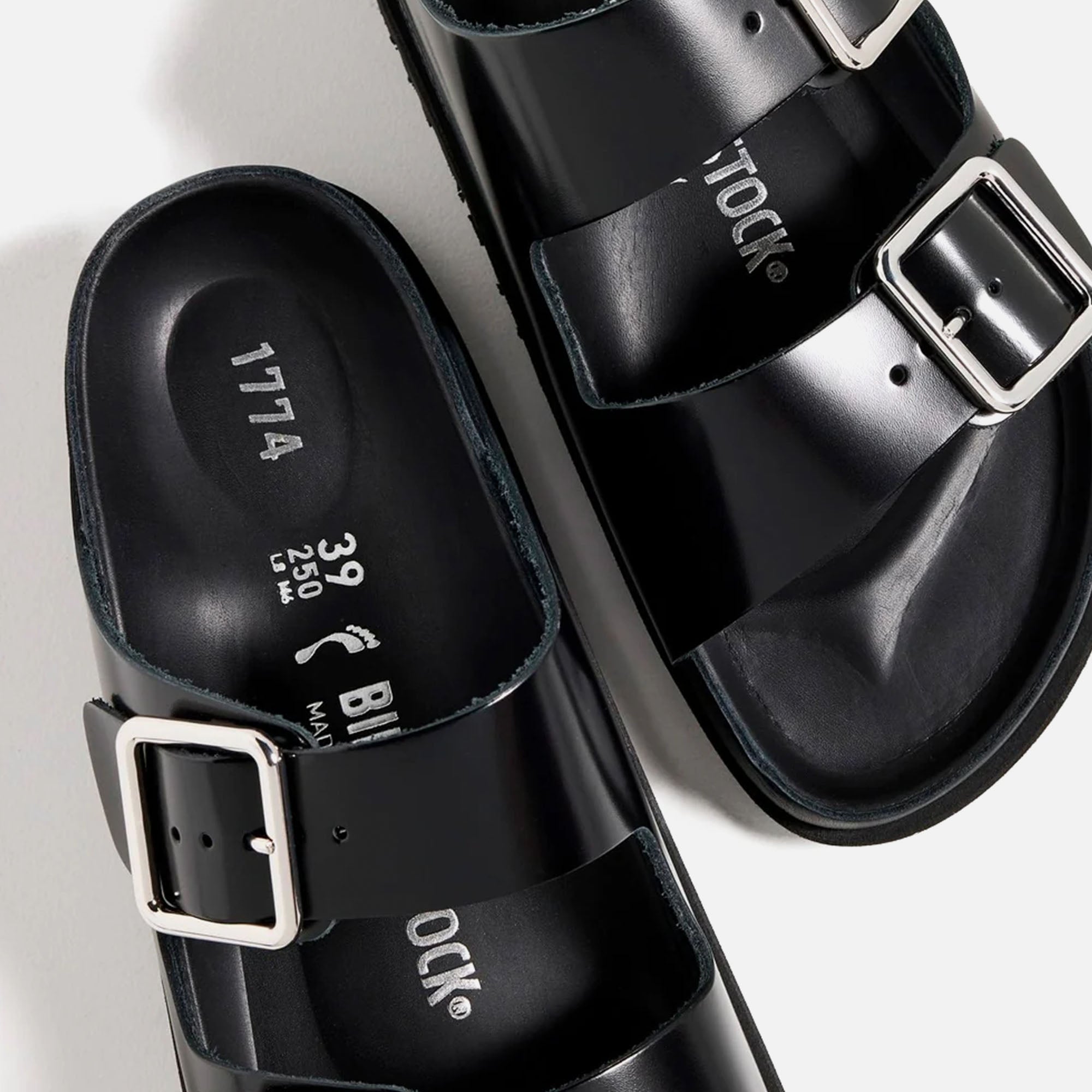 Birkenstock WMNS 1774 Arizona Shiny Leather - Black