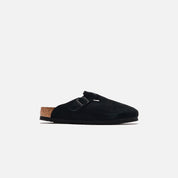 Birkenstock WMNS Boston Soft Footbed Suede - Black