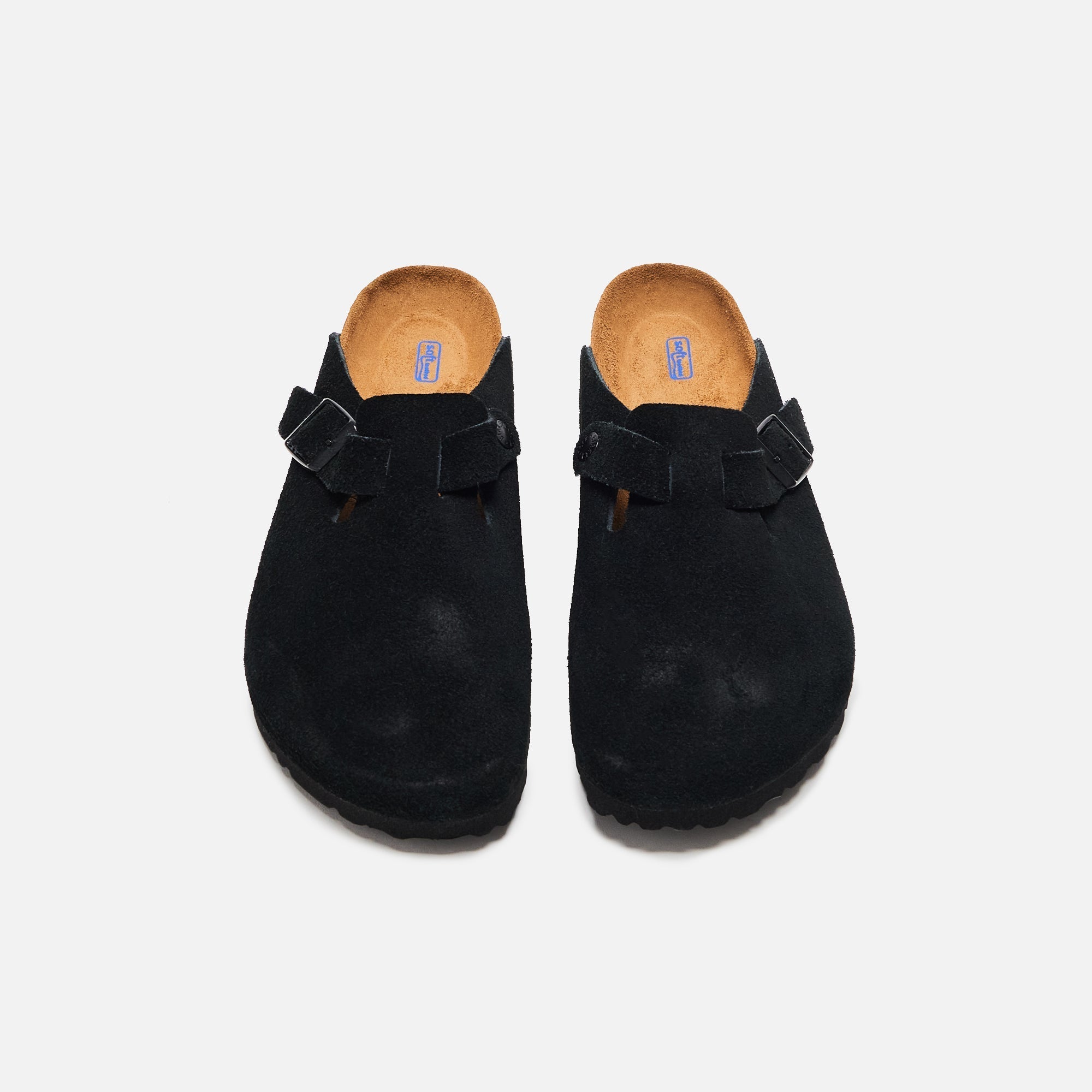 Birkenstock WMNS Boston Soft Footbed Suede - Black