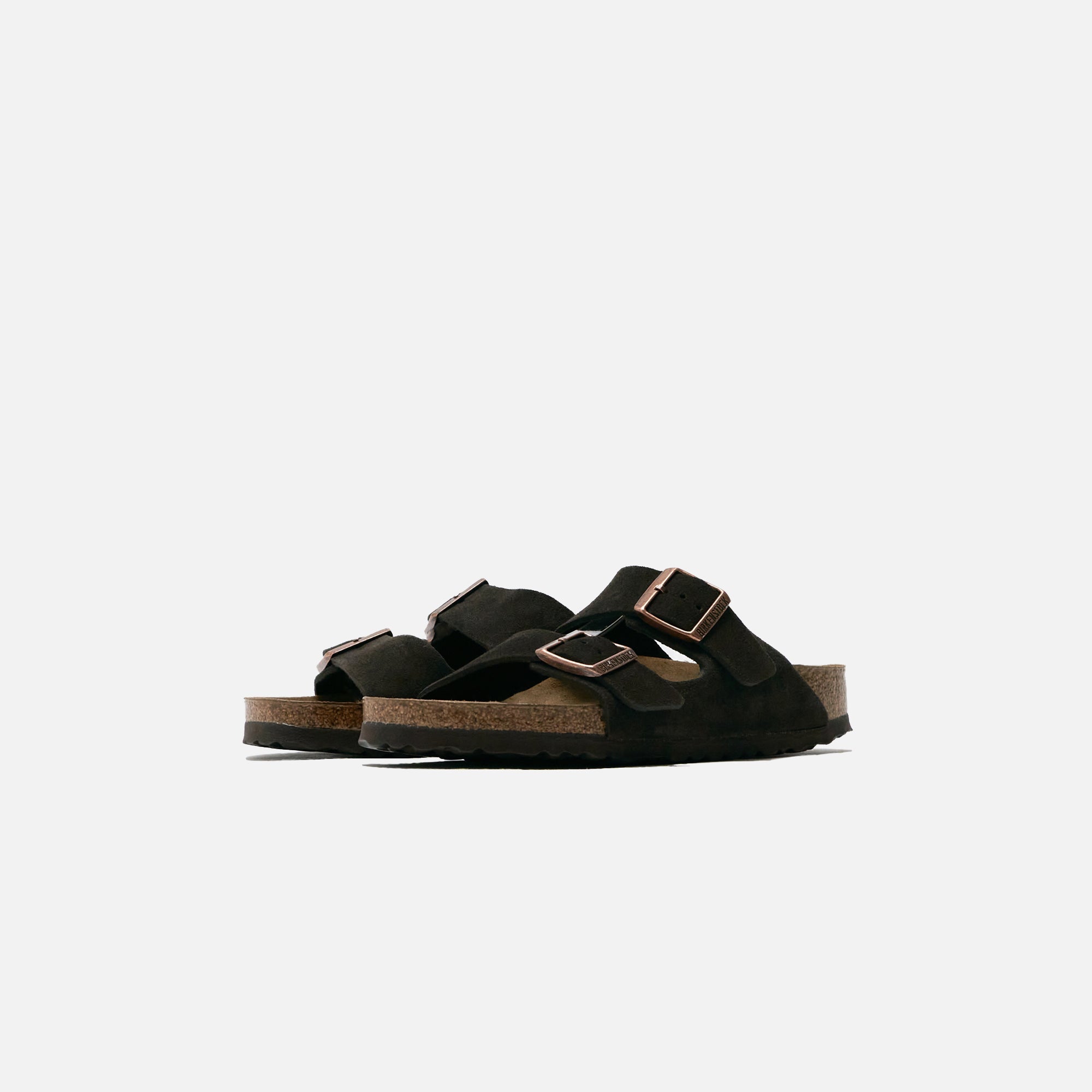 Birkenstock WMNS Arizona Soft Footbed Suede Sandals - Mocha