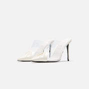 Black Suede Studio Cove 100 Mule - Coconut