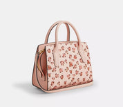 Coach Andrea Carryall Bag With Rose Print In Blush