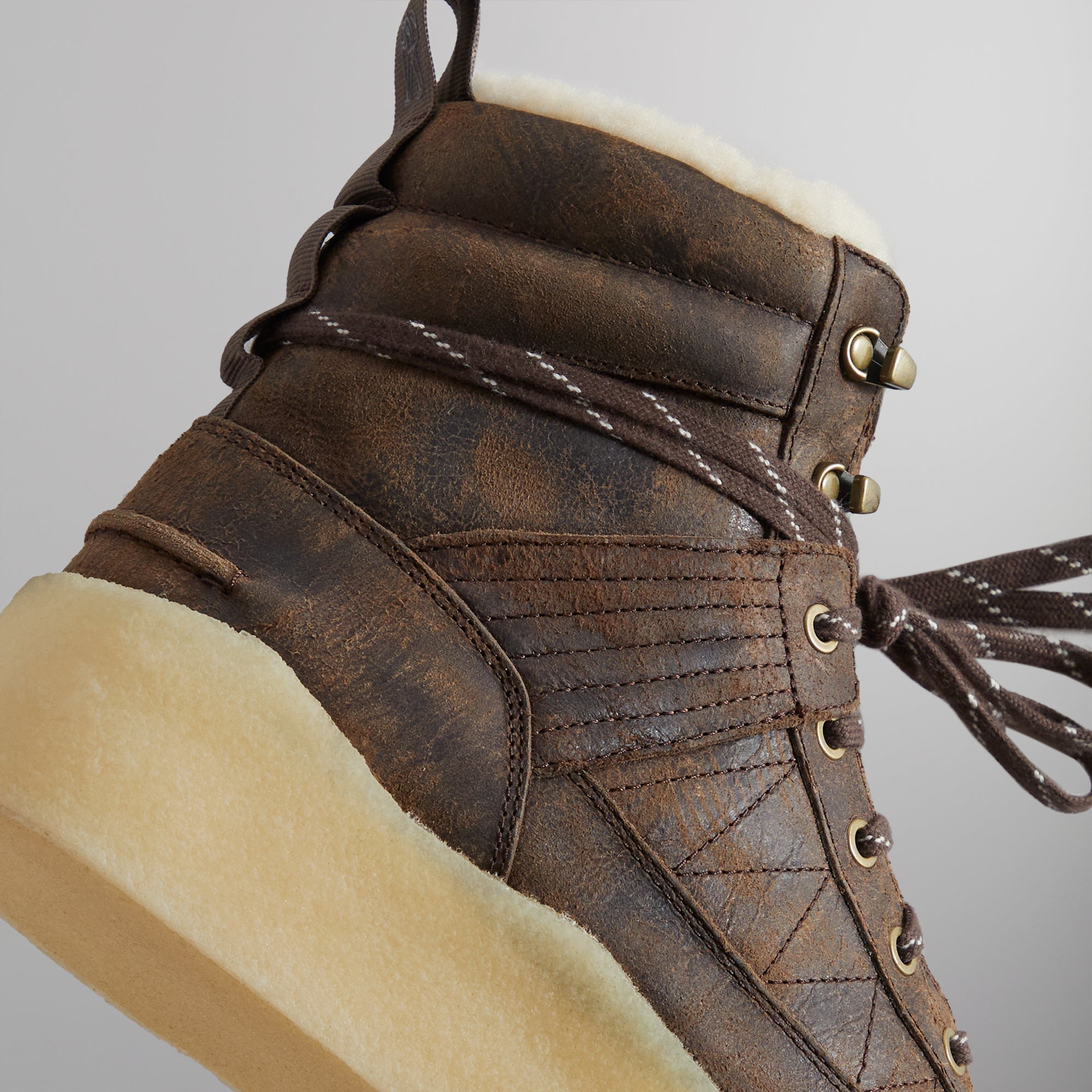 Ronnie Fieg for Clarks Originals 8th St Rushden Boot - Shearling Chocolate