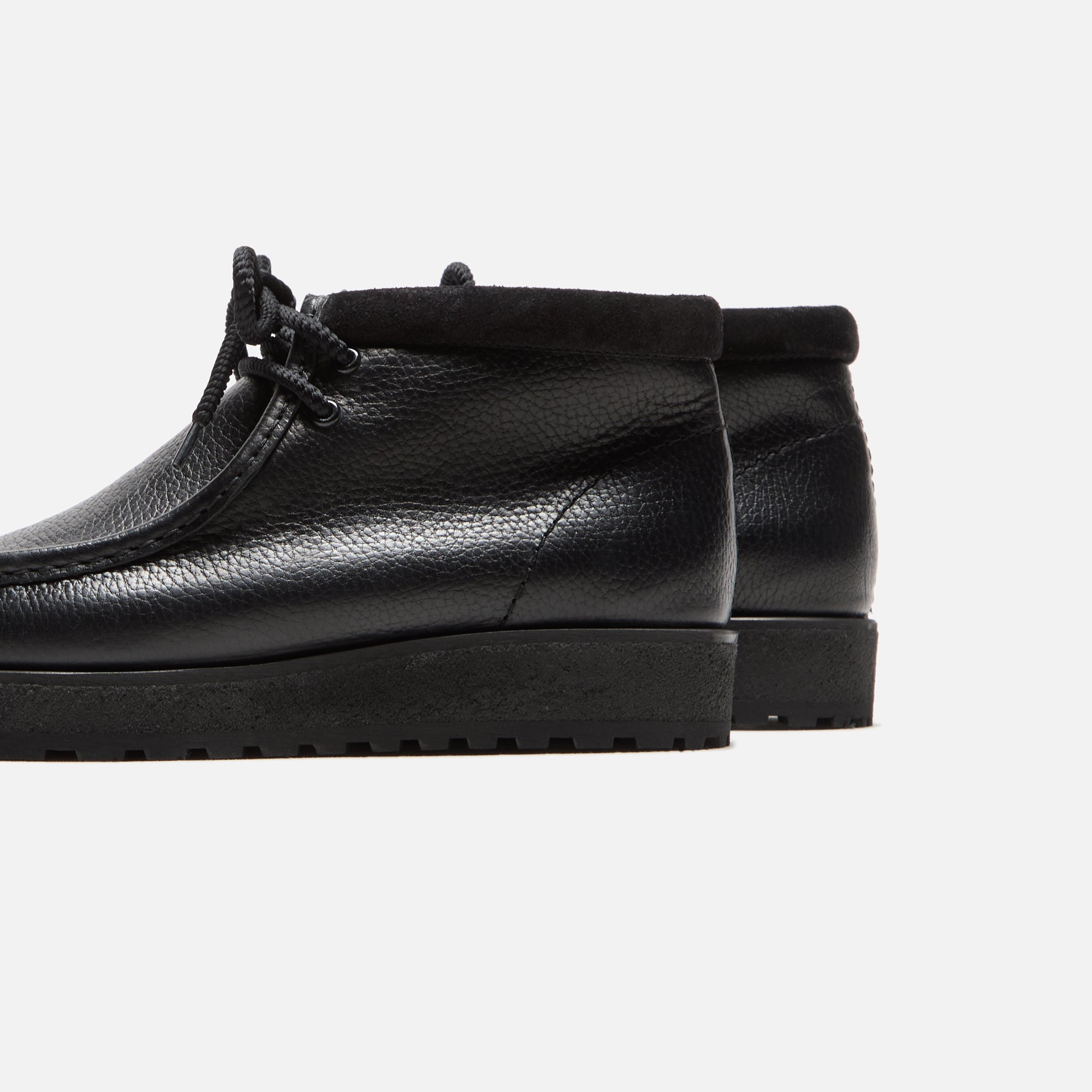 Clarks Wallabee Scout - Black Leather