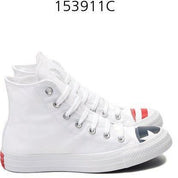 CONVERSE Chuck Taylor All Star High Flag Toe Sneaker White/Navy/Red 153911C