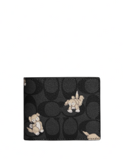 Coach 3 In 1 Wallet In Signature Canvas With Creature Print