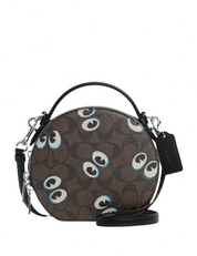 Coach Canteen Crossbody In Signature Canvas With Halloween Eyes