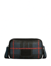 Coach Carrier Phone Crossbody With Window Pane Plaid Print