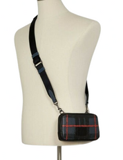 Coach Carrier Phone Crossbody With Window Pane Plaid Print