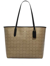 Coach City Tote In Signature Canvas