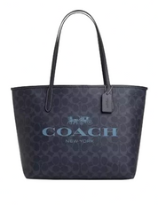 Coach City Tote In Signature Canvas