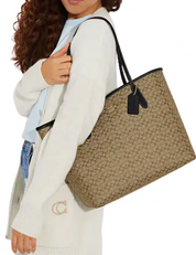 Coach City Tote In Signature Canvas