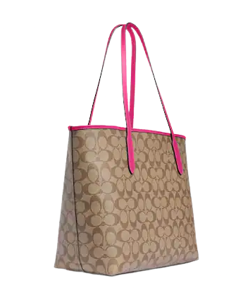 Coach City Tote In Signature Canvas