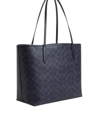 Coach City Tote In Signature Canvas