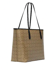 Coach City Tote In Signature Canvas