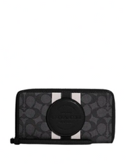 Coach Dempsey Large Phone Wallet In Signature Jacquard With Stripe And Coach Patch