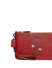 Coach Disney X Coach Small Wristlet With Mickey Motif