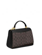 Coach Eliza Top Handle In Signature Canvas