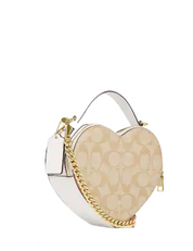 Coach Heart Crossbody In Signature Canvas