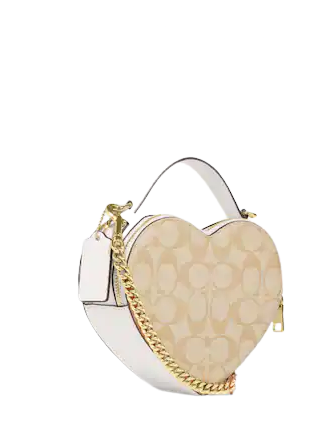 Coach Heart Crossbody In Signature Canvas