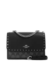 Coach Klare Crossbody In Signature Canvas With Rivets