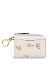 Coach L Zip Card Case With Snail Print