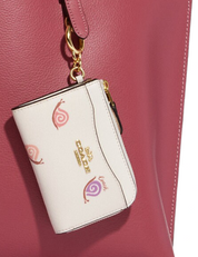 Coach L Zip Card Case With Snail Print