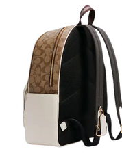 Coach Large Court Backpack In Signature Canvas