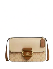 Coach Large Morgan Square Crossbody In Blocked Signature Canvas