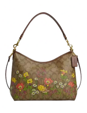 Coach Laurel Shoulder Bag In Signature Canvas With Floral Print