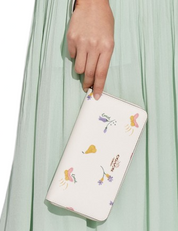 Coach Long Zip Around Wallet With Dreamy Veggie Print