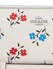 Coach Long Zip Around Wallet With Floral Print