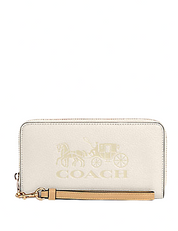 Coach Long Zip Around Wallet With Horse And Carriage