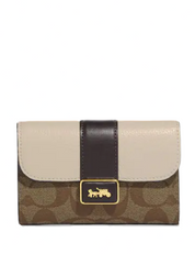 Coach Medium Grace Wallet In Signature Canvas