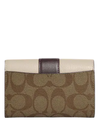 Coach Medium Grace Wallet In Signature Canvas