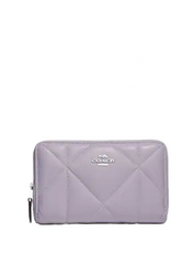 Coach Medium Id Zip Wallet With Puffy Diamond Quilting