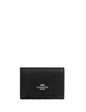 Coach Micro Wallet In Signature Canvas