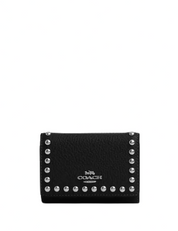 Coach Micro Wallet With Rivets