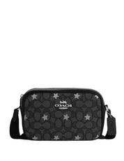 Coach Mini Jamie Camera Bag In Signature Jacquard With Star Embroidery