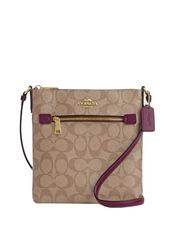 Coach Mini Rowan File Bag In Signature Canvas