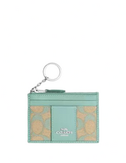 Coach Mini Skinny Id Case In Signature Jacquard