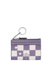 Coach Mini Skinny Id Case With Checkerboard Print