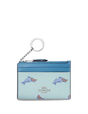 Coach Mini Skinny Id Case With Dolphin Print