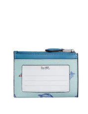 Coach Mini Skinny Id Case With Dolphin Print