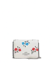 Coach Mini Wallet On A Chain With Floral Print