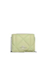 Coach Mini Wallet On A Chain With Puffy Diamond Quilting