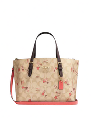 Coach Mollie Tote 25 In Signature Canvas With Heart And Star Print