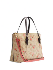 Coach Mollie Tote 25 In Signature Canvas With Heart And Star Print