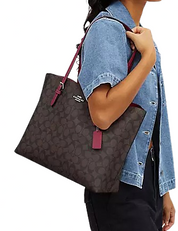 Coach Mollie Tote In Signature Canvas